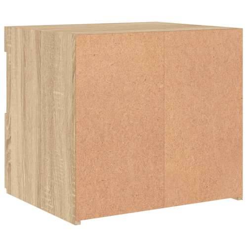 Noćni ormarići s LED svjetlima 2 kom boja hrasta 50x40x45 cm - sonoma hrast 2 Cijena