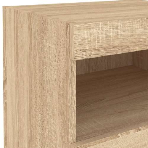 Noćni ormarići s LED svjetlima 2 kom boja hrasta 50x40x45 cm - sonoma hrast 2 Cijena