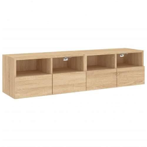 Zidni TV ormarići 2 kom boja hrasta 60 x 30 x 30 cm drveni - sonoma hrast 2 60 cm Cijena