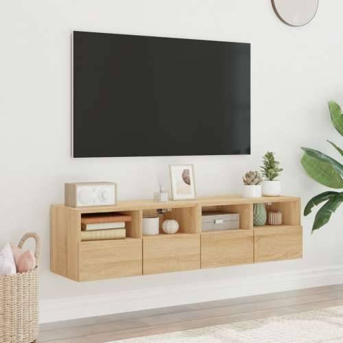 Zidni TV ormarići 2 kom boja hrasta 60 x 30 x 30 cm drveni - sonoma hrast 2 60 cm Cijena