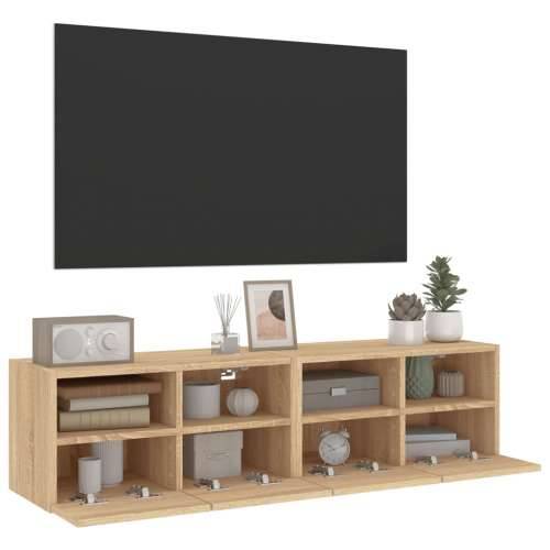 Zidni TV ormarići 2 kom boja hrasta 60 x 30 x 30 cm drveni - sonoma hrast 2 60 cm Cijena