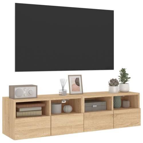 Zidni TV ormarići 2 kom boja hrasta 60 x 30 x 30 cm drveni - sonoma hrast 2 60 cm Cijena
