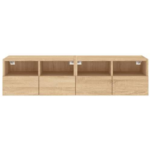 Zidni TV ormarići 2 kom boja hrasta 60 x 30 x 30 cm drveni - sonoma hrast 2 60 cm Cijena