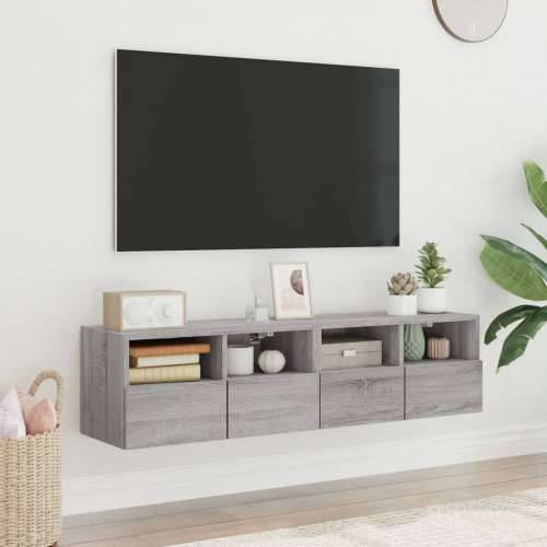 Zidni TV ormarići 2 kom siva boja hrasta 60 x 30 x 30 cm drveni - Sivi hrast sonoma 2 60 cm Cijena