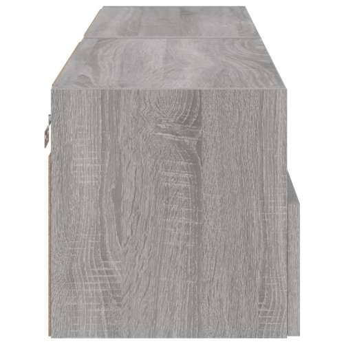 Zidni TV ormarići 2 kom siva boja hrasta 60 x 30 x 30 cm drveni - Sivi hrast sonoma 2 60 cm Cijena