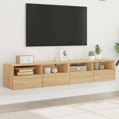 Zidni TV ormarići 2 kom boja hrasta 80 x 30 x 30 cm drveni - sonoma hrast 2 80 cm Cijena