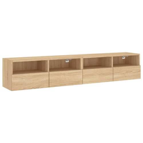 Zidni TV ormarići 2 kom boja hrasta 80 x 30 x 30 cm drveni - sonoma hrast 2 80 cm Cijena