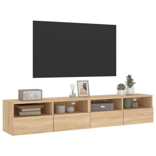 Zidni TV ormarići 2 kom boja hrasta 80 x 30 x 30 cm drveni - sonoma hrast 2 80 cm Cijena