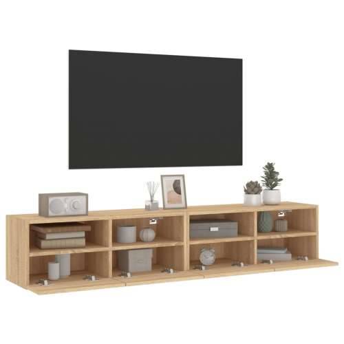 Zidni TV ormarići 2 kom boja hrasta 80 x 30 x 30 cm drveni - sonoma hrast 2 80 cm Cijena