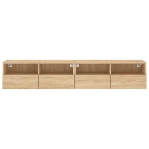 Zidni TV ormarići 2 kom boja hrasta 80 x 30 x 30 cm drveni - sonoma hrast 2 80 cm Cijena