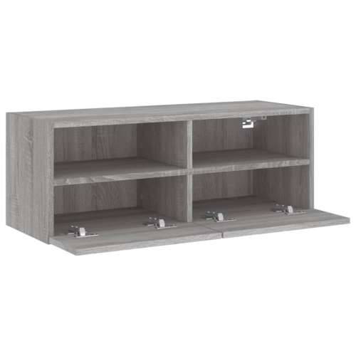Zidni TV ormarić siva boja hrasta 80x30x30 cm konstruirano drvo - Sivi hrast sonoma 1 80 cm Cijena
