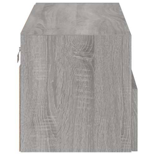 Zidni TV ormarić siva boja hrasta 80x30x30 cm konstruirano drvo - Sivi hrast sonoma 1 80 cm Cijena