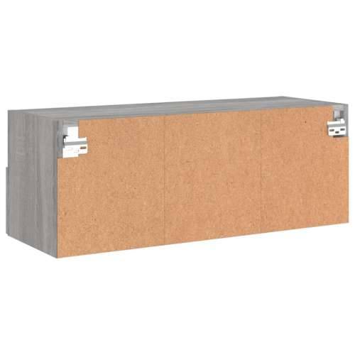 Zidni TV ormarić siva boja hrasta 80x30x30 cm konstruirano drvo - Sivi hrast sonoma 1 80 cm Cijena