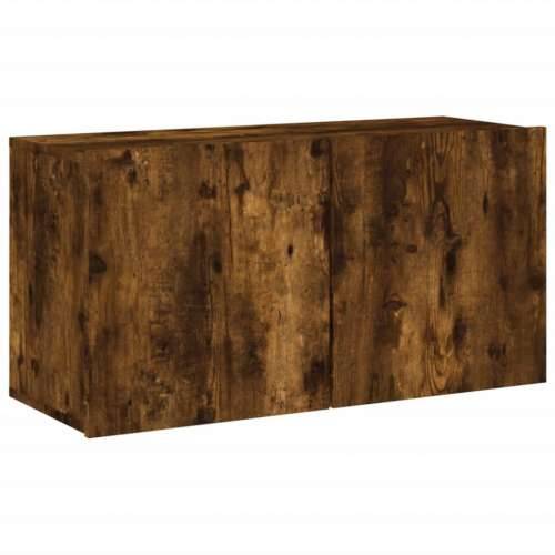 Zidni TV ormarić boja dimljenog hrasta 80x30x41 cm - Dimljeni hrast 1 80 cm Cijena