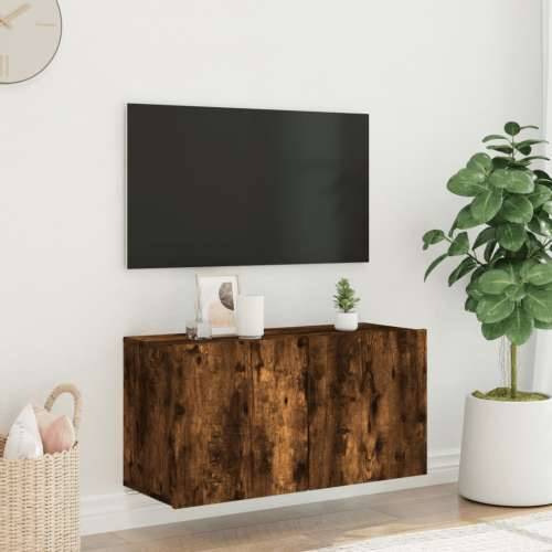 Zidni TV ormarić boja dimljenog hrasta 80x30x41 cm - Dimljeni hrast 1 80 cm Cijena