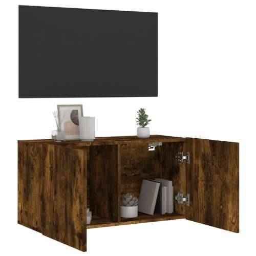 Zidni TV ormarić boja dimljenog hrasta 80x30x41 cm - Dimljeni hrast 1 80 cm Cijena