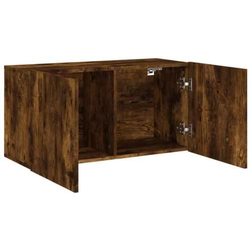 Zidni TV ormarić boja dimljenog hrasta 80x30x41 cm - Dimljeni hrast 1 80 cm Cijena