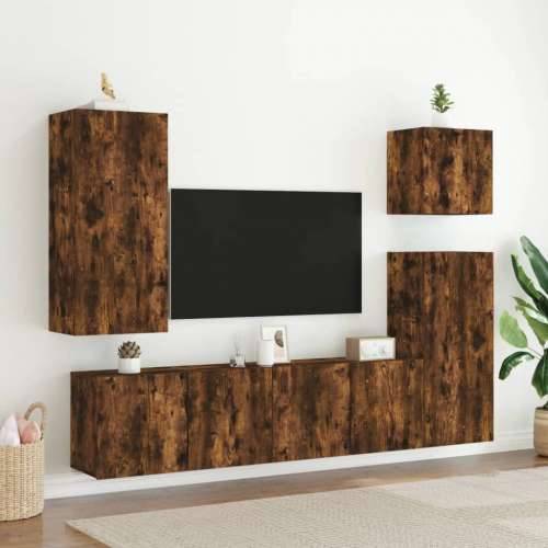 Zidni TV ormarić boja dimljenog hrasta 80x30x41 cm - Dimljeni hrast 1 80 cm Cijena