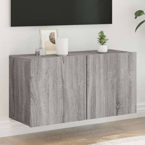 Zidni TV ormarić boja sivog hrasta sonome 80x30x41 cm - Sivi hrast sonoma 1 80 cm Cijena