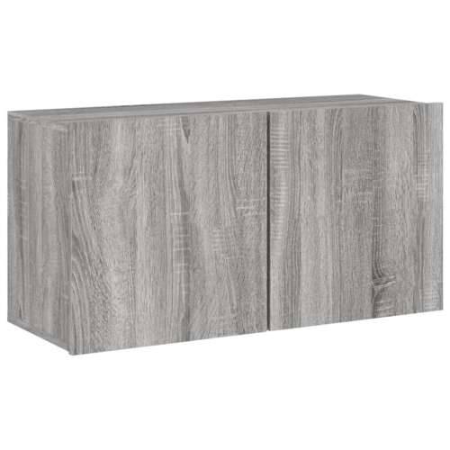 Zidni TV ormarić boja sivog hrasta sonome 80x30x41 cm - Sivi hrast sonoma 1 80 cm Cijena