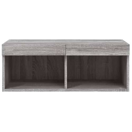 TV ormarić s LED svjetlima boja hrasta 80x30x30 cm - Sivi hrast sonoma 1 80 cm Cijena
