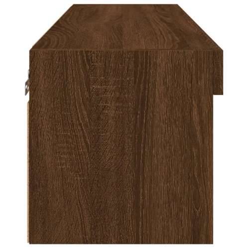 TV ormarić s LED svjetlima boja smeđeg hrasta 80x30x30 cm - Smeđi hrast 1 80 cm Cijena