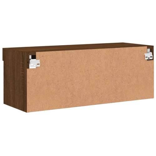 TV ormarić s LED svjetlima boja smeđeg hrasta 80x30x30 cm - Smeđi hrast 1 80 cm Cijena