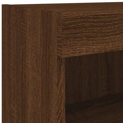 TV ormarić s LED svjetlima boja smeđeg hrasta 80x30x30 cm - Smeđi hrast 1 80 cm Cijena