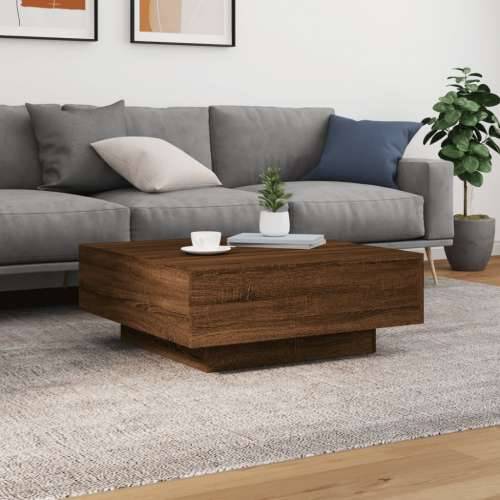 Stolić za kavu s LED svjetlima smeđi hrast 80x80x31 cm - Smeđi hrast 80 x 80 x 31 cm 1 Cijena