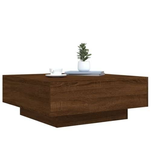 Stolić za kavu s LED svjetlima smeđi hrast 80x80x31 cm - Smeđi hrast 80 x 80 x 31 cm 1 Cijena