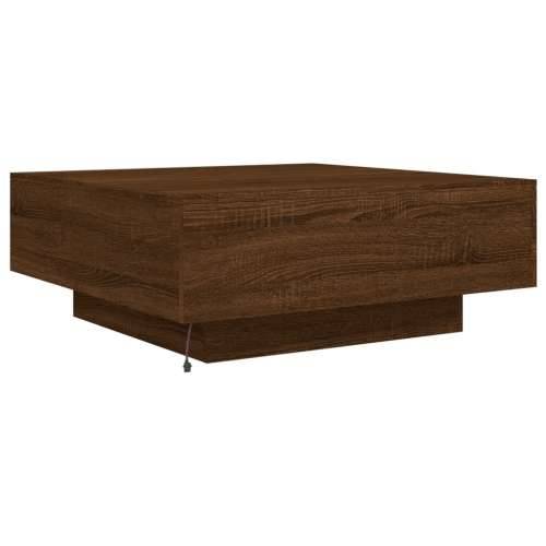 Stolić za kavu s LED svjetlima smeđi hrast 80x80x31 cm - Smeđi hrast 80 x 80 x 31 cm 1 Cijena