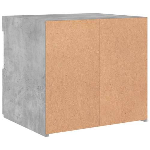 Noćni ormarić s LED svjetlima siva boja betona 50x40x45 cm - Beton siva 1 Cijena