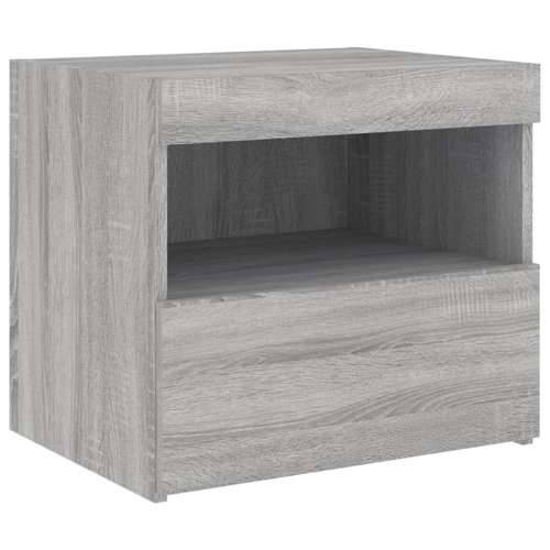 Noćni ormarići s LED svjetlima 2 kom boja hrasta 50x40x45 cm - Sivi hrast sonoma 2 Cijena