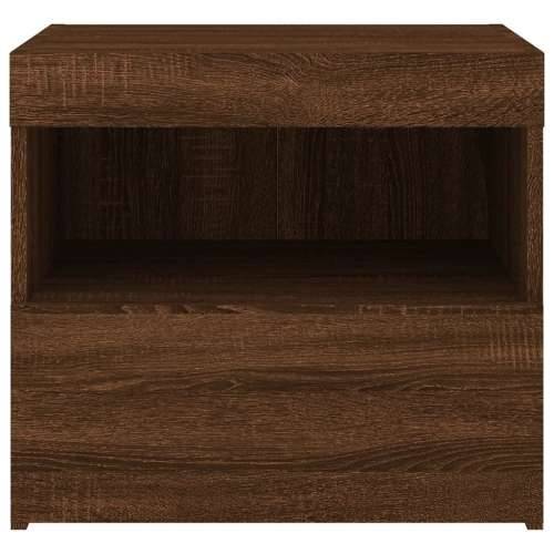 Noćni ormarići s LED svjetlima 2 kom boja hrasta 50x40x45 cm - Smeđi hrast 2 Cijena