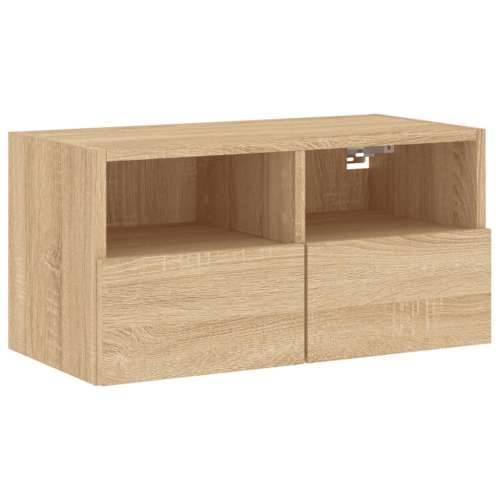 Zidni TV ormarić boja hrasta 60x30x30 cm od konstruiranog drva - sonoma hrast 1 60 cm Cijena