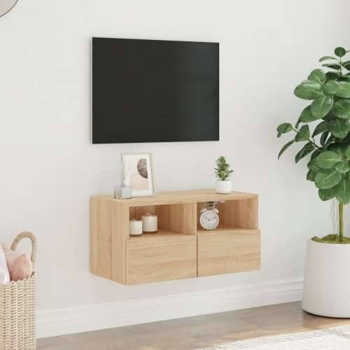 Zidni TV ormarić boja hrasta 60x30x30 cm od konstruiranog drva - sonoma hrast 1 60 cm Cijena