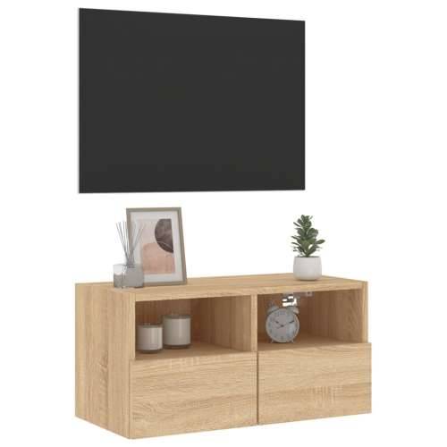 Zidni TV ormarić boja hrasta 60x30x30 cm od konstruiranog drva - sonoma hrast 1 60 cm Cijena