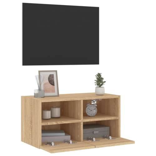 Zidni TV ormarić boja hrasta 60x30x30 cm od konstruiranog drva - sonoma hrast 1 60 cm Cijena