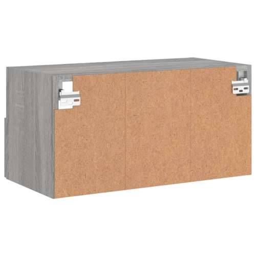 Zidni TV ormarić boja hrasta 60x30x30 cm od konstruiranog drva - Sivi hrast sonoma 1 60 cm Cijena