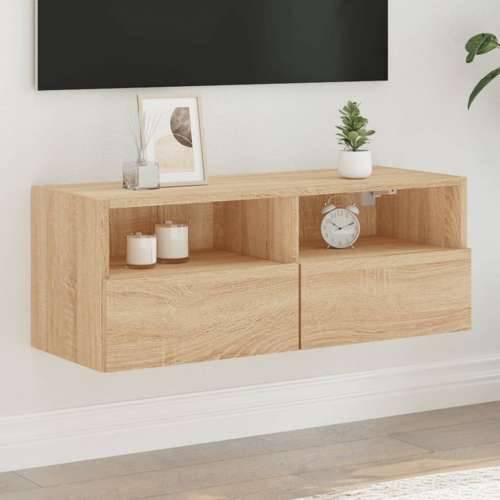 Zidni TV ormarić boja hrasta 80 x 30 x 30 cm konstruirano drvo - sonoma hrast 1 80 cm Cijena