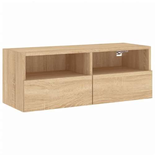 Zidni TV ormarić boja hrasta 80 x 30 x 30 cm konstruirano drvo - sonoma hrast 1 80 cm Cijena
