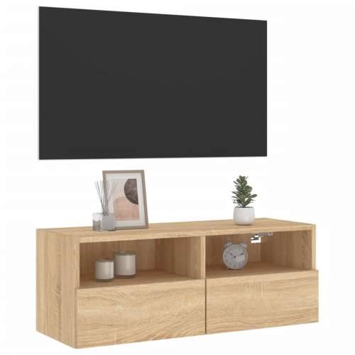 Zidni TV ormarić boja hrasta 80 x 30 x 30 cm konstruirano drvo - sonoma hrast 1 80 cm Cijena