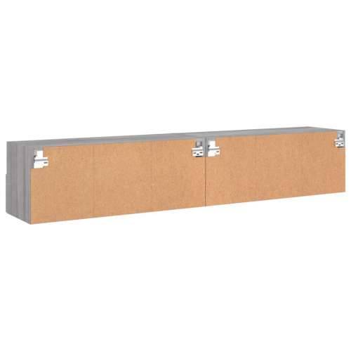 Zidni TV ormarići 2 kom siva boja hrasta 80 x 30 x 30 cm drveni - Sivi hrast sonoma 2 80 cm Cijena