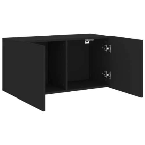 Zidni TV ormarić crni 80x30x41 cm - Crna 1 80 cm Cijena