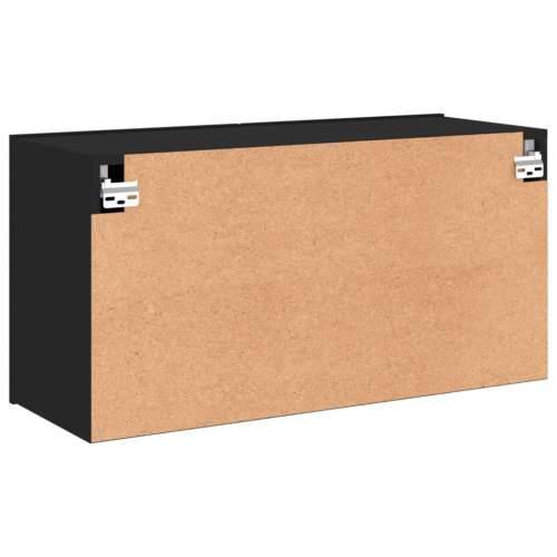 Zidni TV ormarić crni 80x30x41 cm - Crna 1 80 cm Cijena
