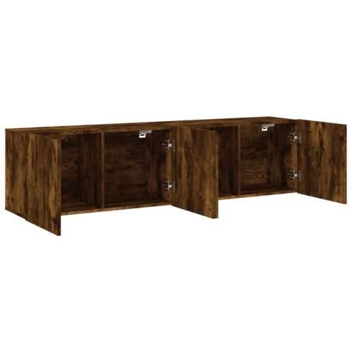 Zidni TV ormarići 2 kom boja dimljenog hrasta 80x30x41 cm - Dimljeni hrast 2 80 cm Cijena