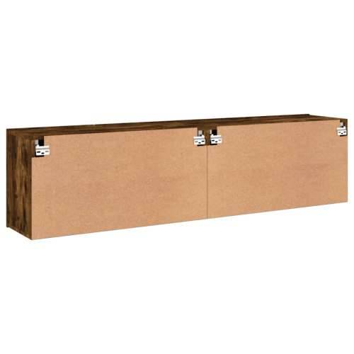 Zidni TV ormarići 2 kom boja dimljenog hrasta 80x30x41 cm - Dimljeni hrast 2 80 cm Cijena