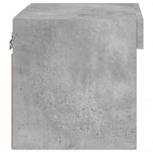 Noćni ormarić s LED svjetlima zidni siva boja betona - Beton siva 1 40 cm Cijena