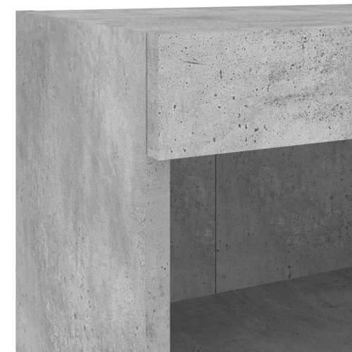 Noćni ormarić s LED svjetlima zidni siva boja betona - Beton siva 1 40 cm Cijena