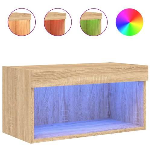 TV ormarić s LED svjetlima boja hrasta sonome 60 x 30 x 30 cm - sonoma hrast 1 60 cm Cijena